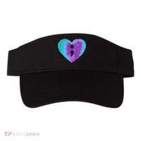 Suicide Prevention Semi Colon Purple Teal Hoodie Visor thumb 0