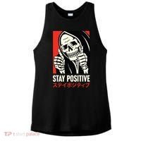 Stay Positive Skeleton Japanese Ladies PosiCharge Tri-Blend Wicking Tank thumb 0