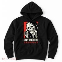 Stay Positive Skeleton Japanese Hoodie thumb 0