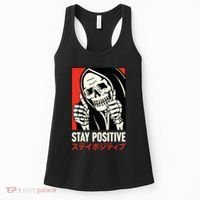 Stay Positive Skeleton Japanese Women's Tank Top thumb 0