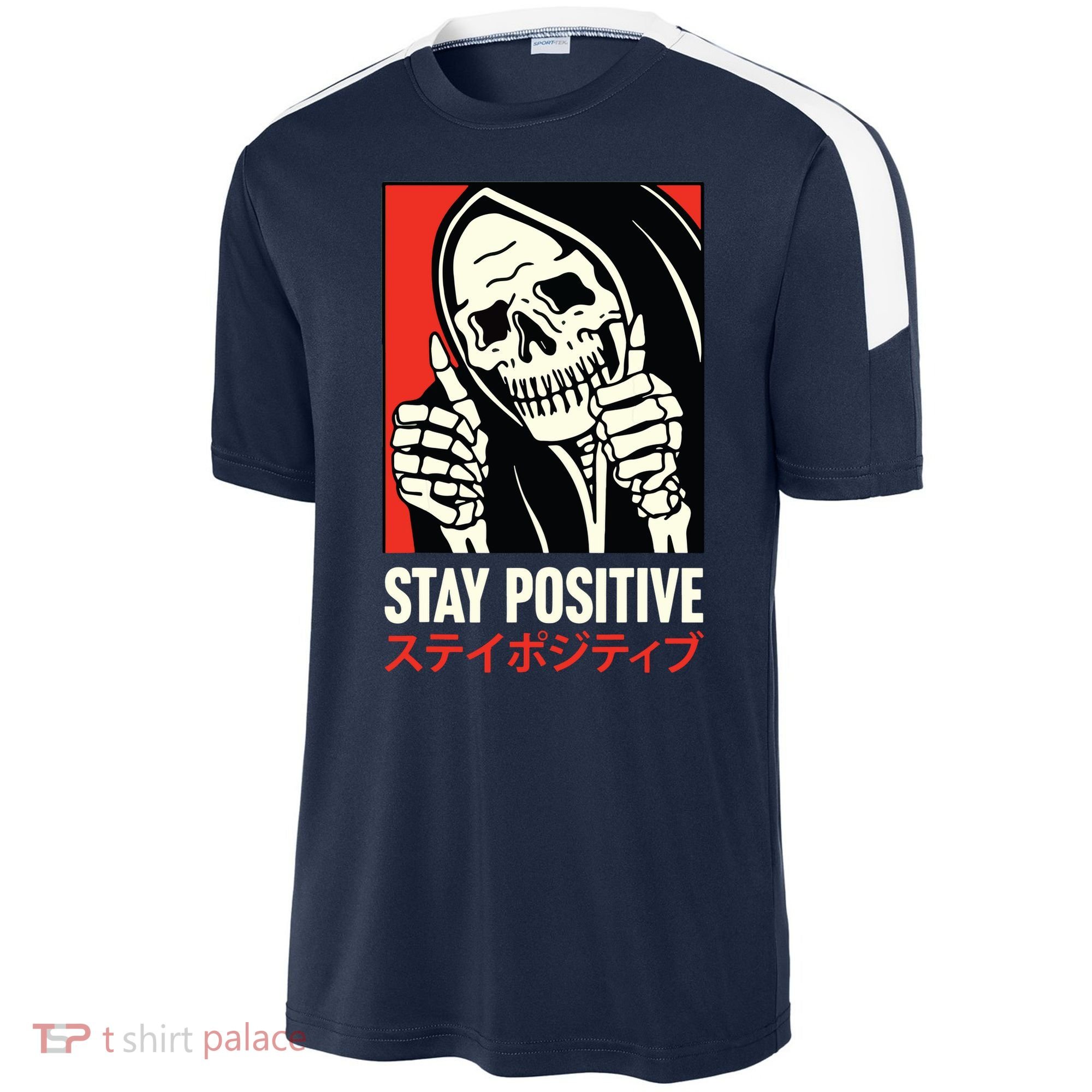 Stay Positive Skeleton Japanese Sport-Tek Competitor United Soccer Jersey