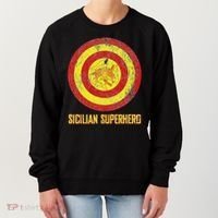 Sicilian Pride Sicilia Flag Super Hero Women's Sweatshirt thumb 0