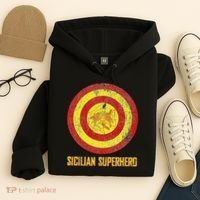 Sicilian Pride Sicilia Flag Super Hero Hoodie thumb 4