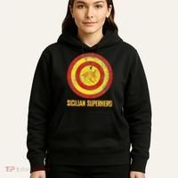 Sicilian Pride Sicilia Flag Super Hero Hoodie thumb 5