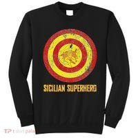 Sicilian Pride Sicilia Flag Super Hero Sweatshirt thumb 0