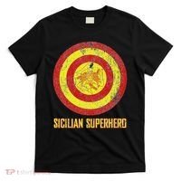 Sicilian Pride Sicilia Flag Super Hero T-Shirt thumb 0