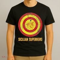 Sicilian Pride Sicilia Flag Super Hero T-Shirt thumb 3