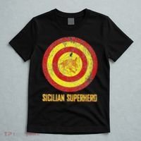 Sicilian Pride Sicilia Flag Super Hero T-Shirt thumb 5