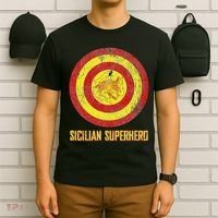 Sicilian Pride Sicilia Flag Super Hero T-Shirt thumb 6
