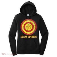 Sicilian Pride Sicilia Flag Super Hero Women's Hoodie thumb 0