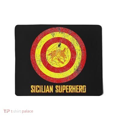 Sicilian Pride Sicilia Flag Super Hero Mousepad