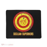 Sicilian Pride Sicilia Flag Super Hero Mousepad thumb 0