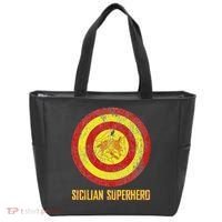 Sicilian Pride Sicilia Flag Super Hero Tote Bag thumb 0