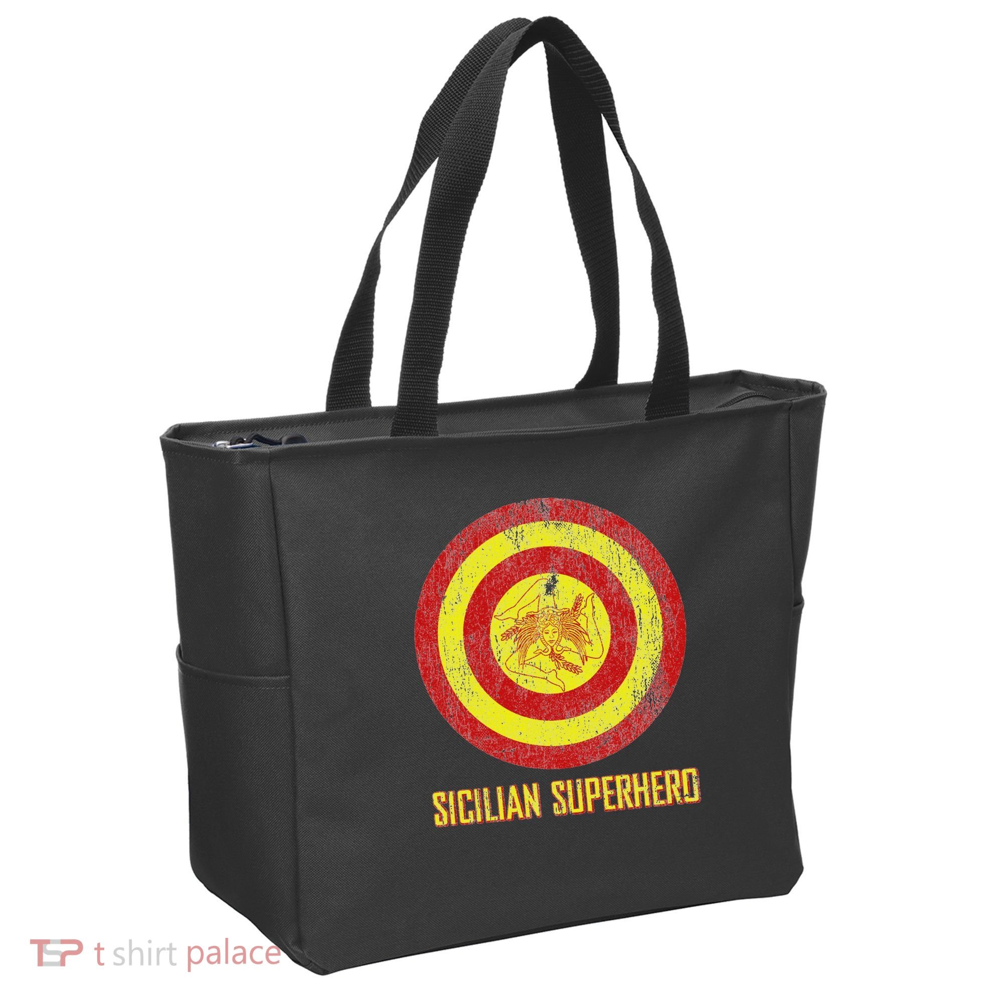 Sicilian Pride Sicilia Flag Super Hero Tote Bag