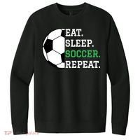 Soccer Player Soccer Lover Eat Sleep Soccer Repeat V.I.T. Fleece Crew Sweatshirt thumb 0