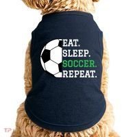 Soccer Player Soccer Lover Eat Sleep Soccer Repeat Doggie Tank thumb 0