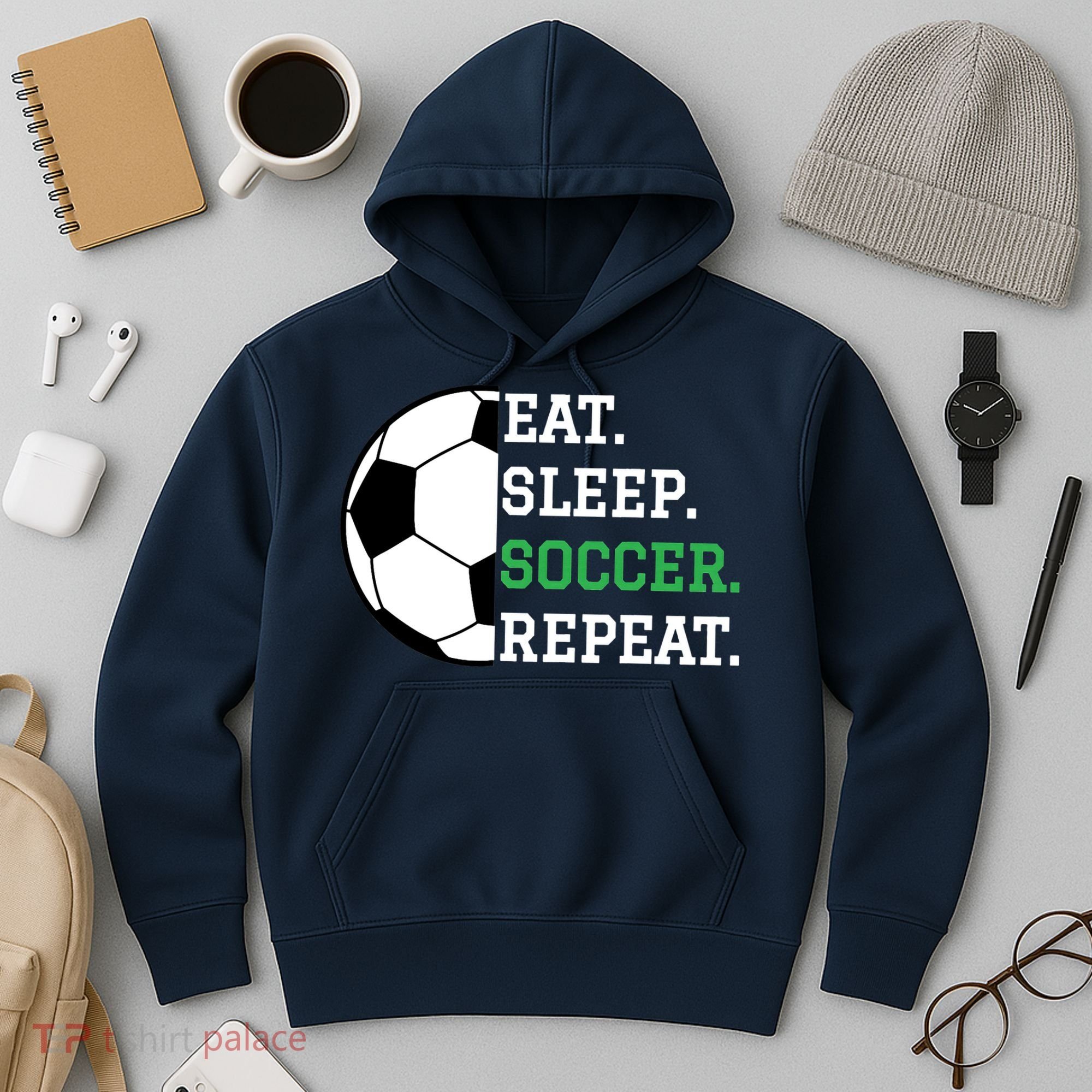 Soccer Player Soccer Lover Eat Sleep Soccer Repeat Hoodie