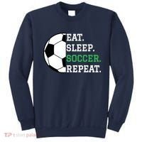 Soccer Player Soccer Lover Eat Sleep Soccer Repeat Sweatshirt thumb 0