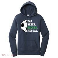 Soccer Player Soccer Lover Eat Sleep Soccer Repeat Women's Hoodie thumb 0