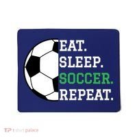 Soccer Player Soccer Lover Eat Sleep Soccer Repeat Mousepad thumb 0