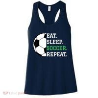 Soccer Player Soccer Lover Eat Sleep Soccer Repeat Women's Tank Top thumb 0