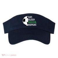 Soccer Player Soccer Lover Eat Sleep Soccer Repeat Visor thumb 0