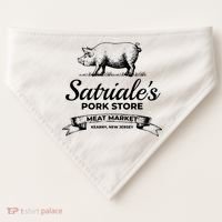 Satriales Pork Store Kearny New Jersey USA-Made Doggie Bandana thumb 0