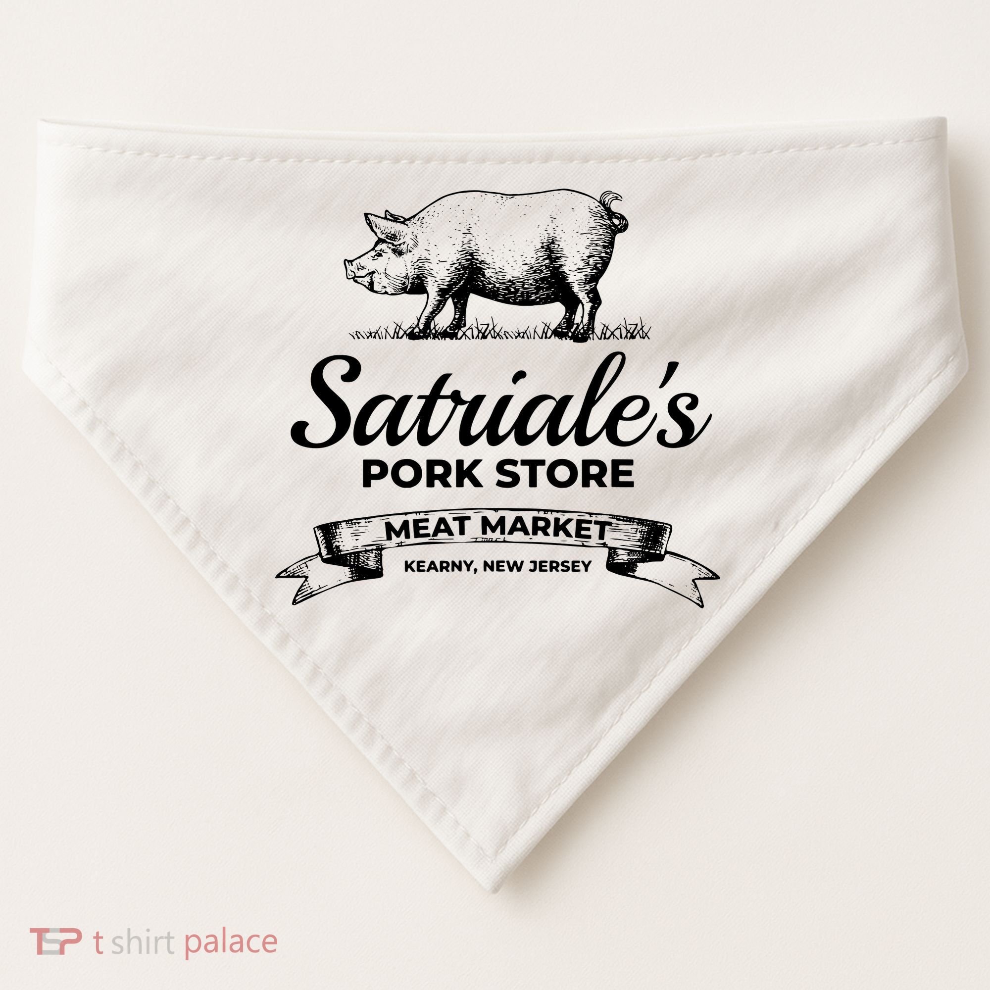 Satriales Pork Store Kearny New Jersey USA-Made Doggie Bandana