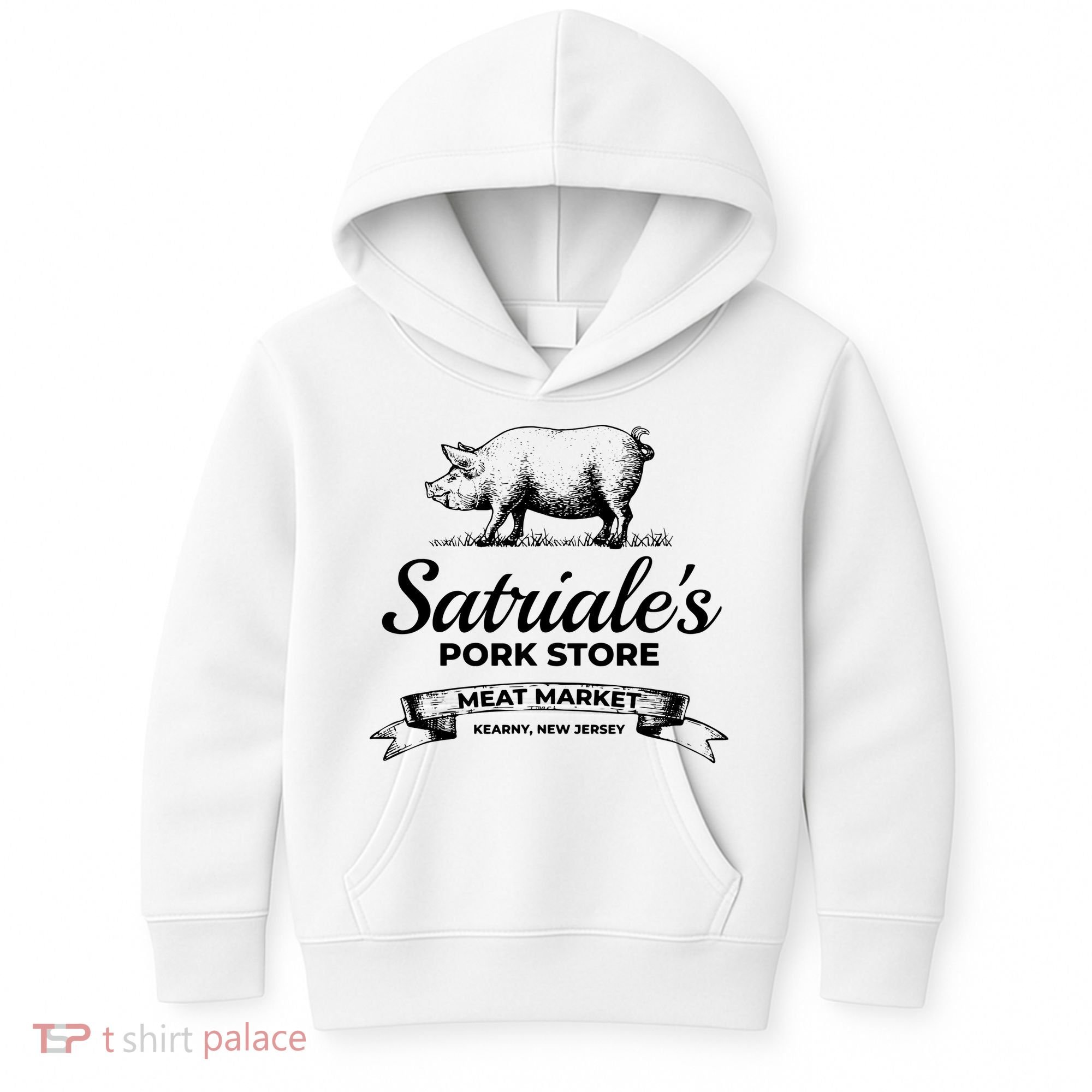 Satriales Pork Store Kearny New Jersey Kids Hoodie