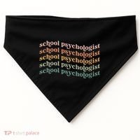 School Psychologist School Psychology School Psych Lpc Gift USA-Made Doggie Bandana thumb 0