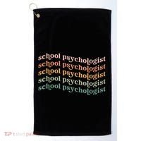 School Psychologist School Psychology School Psych Lpc Gift Golf Towel thumb 0