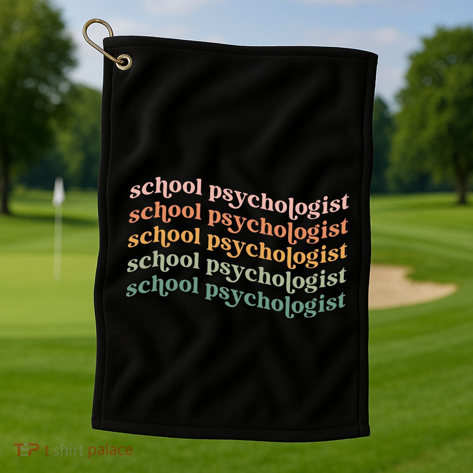 School Psychologist School Psychology School Psych Lpc Gift Golf Towel