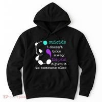 Suicide Pain Semicolon Gift Suicide Prevention Awareness Hoodie thumb 0