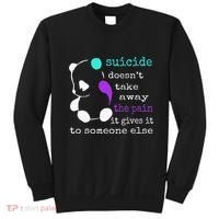 Suicide Pain Semicolon Gift Suicide Prevention Awareness Sweatshirt thumb 0