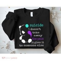 Suicide Pain Semicolon Gift Suicide Prevention Awareness Sweatshirt thumb 2