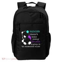 Suicide Pain Semicolon Gift Suicide Prevention Awareness Backpack thumb 0