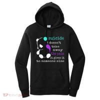 Suicide Pain Semicolon Gift Suicide Prevention Awareness Women's Hoodie thumb 0