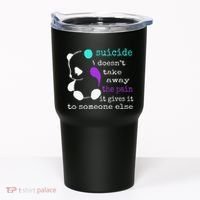 Suicide Pain Semicolon Gift Suicide Prevention Awareness Tumbler thumb 0