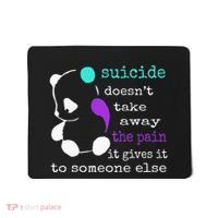 Suicide Pain Semicolon Gift Suicide Prevention Awareness Mousepad thumb 0