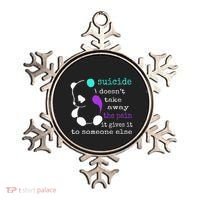 Suicide Pain Semicolon Gift Suicide Prevention Awareness Ornament thumb 0