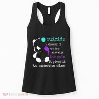 Suicide Pain Semicolon Gift Suicide Prevention Awareness Women's Tank Top thumb 0