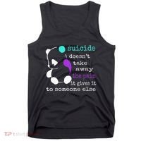 Suicide Pain Semicolon Gift Suicide Prevention Awareness Tank Top thumb 0