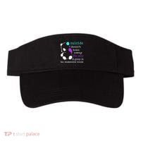 Suicide Pain Semicolon Gift Suicide Prevention Awareness Visor thumb 0
