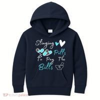 Slinging Pills To Pay The Bills Funny Pharmacist Pharmacy Kids Hoodie thumb 0