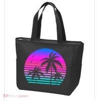 Sunset Palm Tree Cool Summer Vacation Style Vaporwave Tote Bag thumb 3
