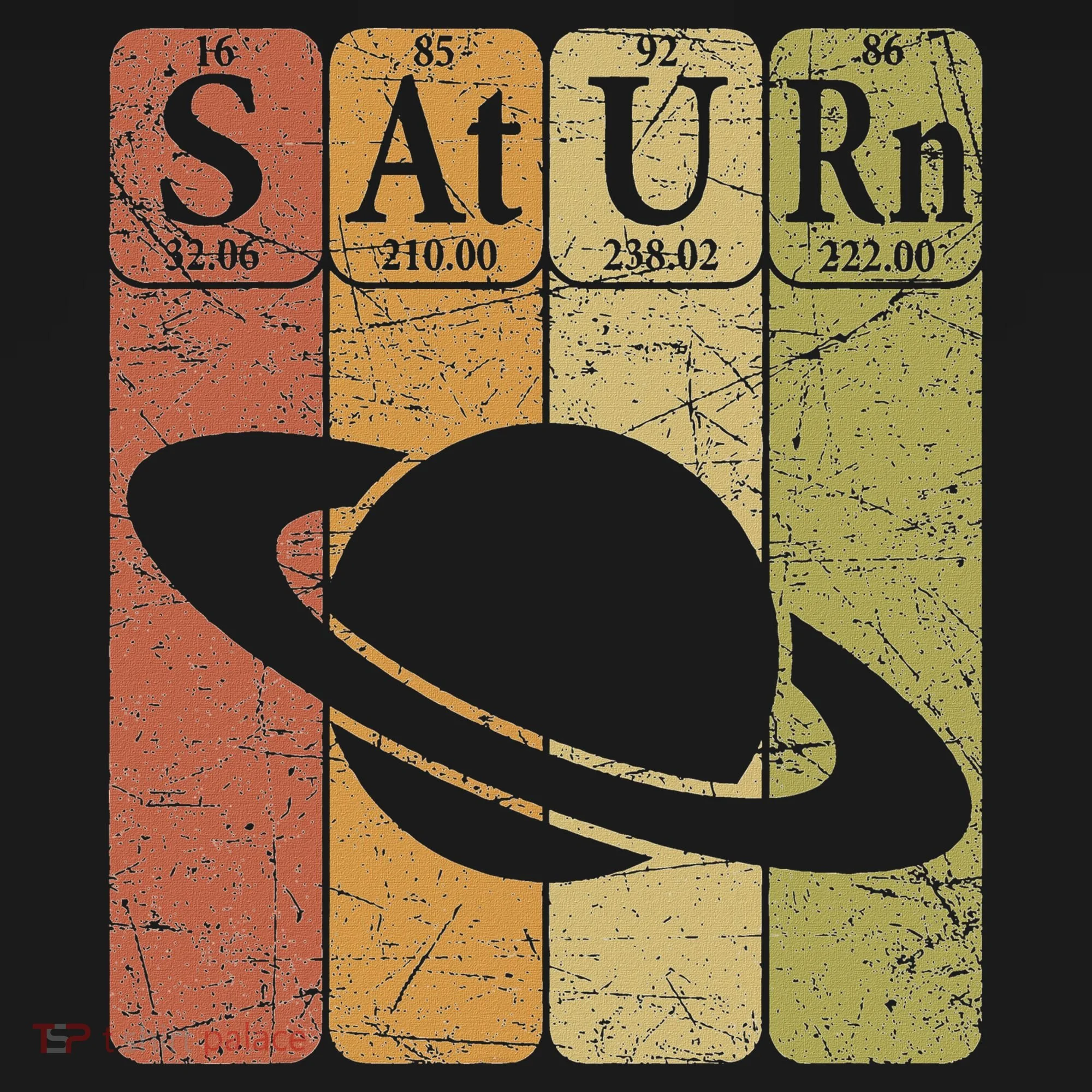 Saturn Periodic Table Elements Saturn Planet Space Nerd Doggie Tank
