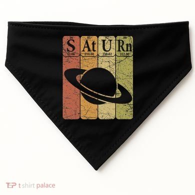 Saturn Periodic Table Elements Saturn Planet Space Nerd USA-Made Doggie Bandana