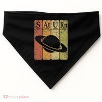 Saturn Periodic Table Elements Saturn Planet Space Nerd USA-Made Doggie Bandana thumb 0