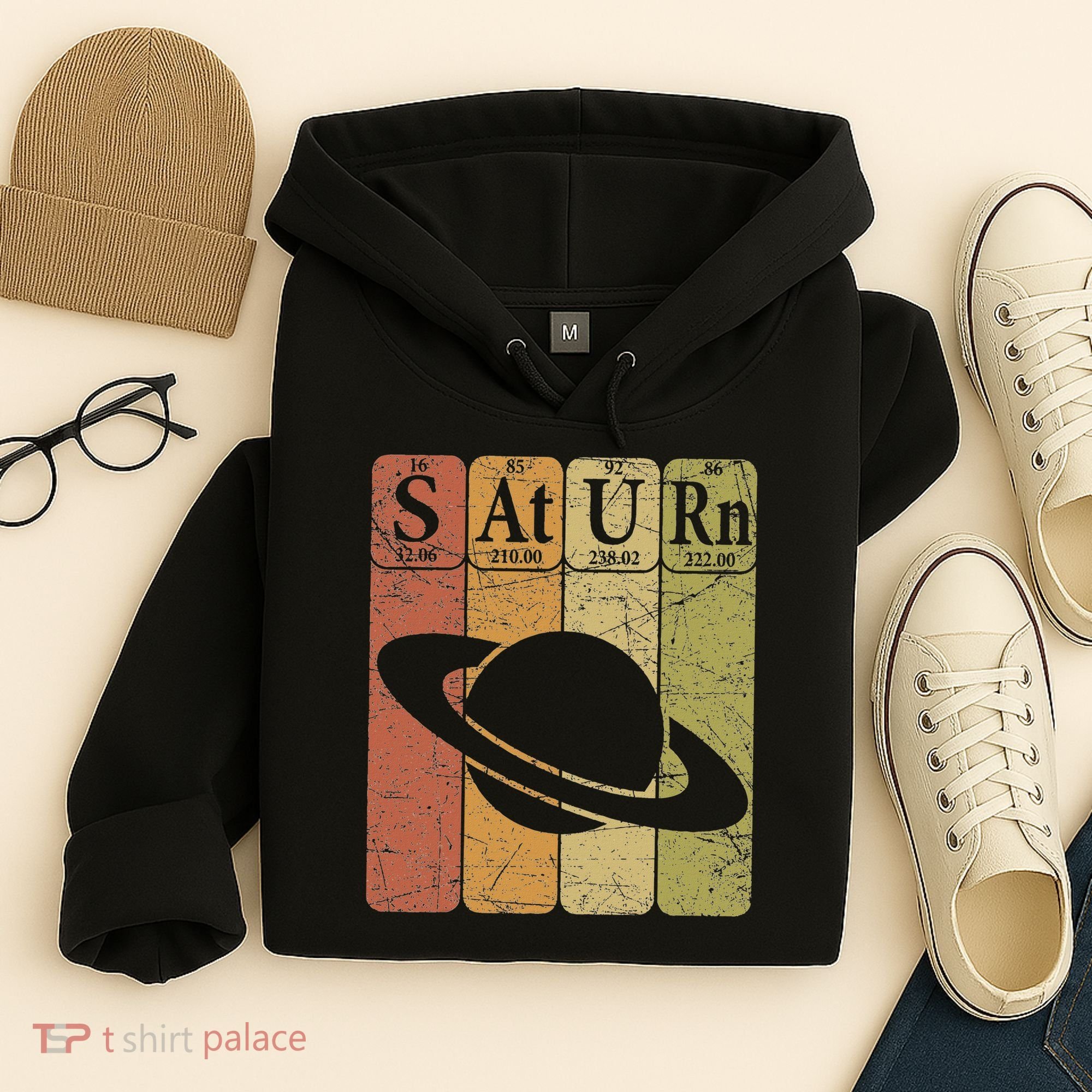 Saturn Periodic Table Elements Saturn Planet Space Nerd Hoodie