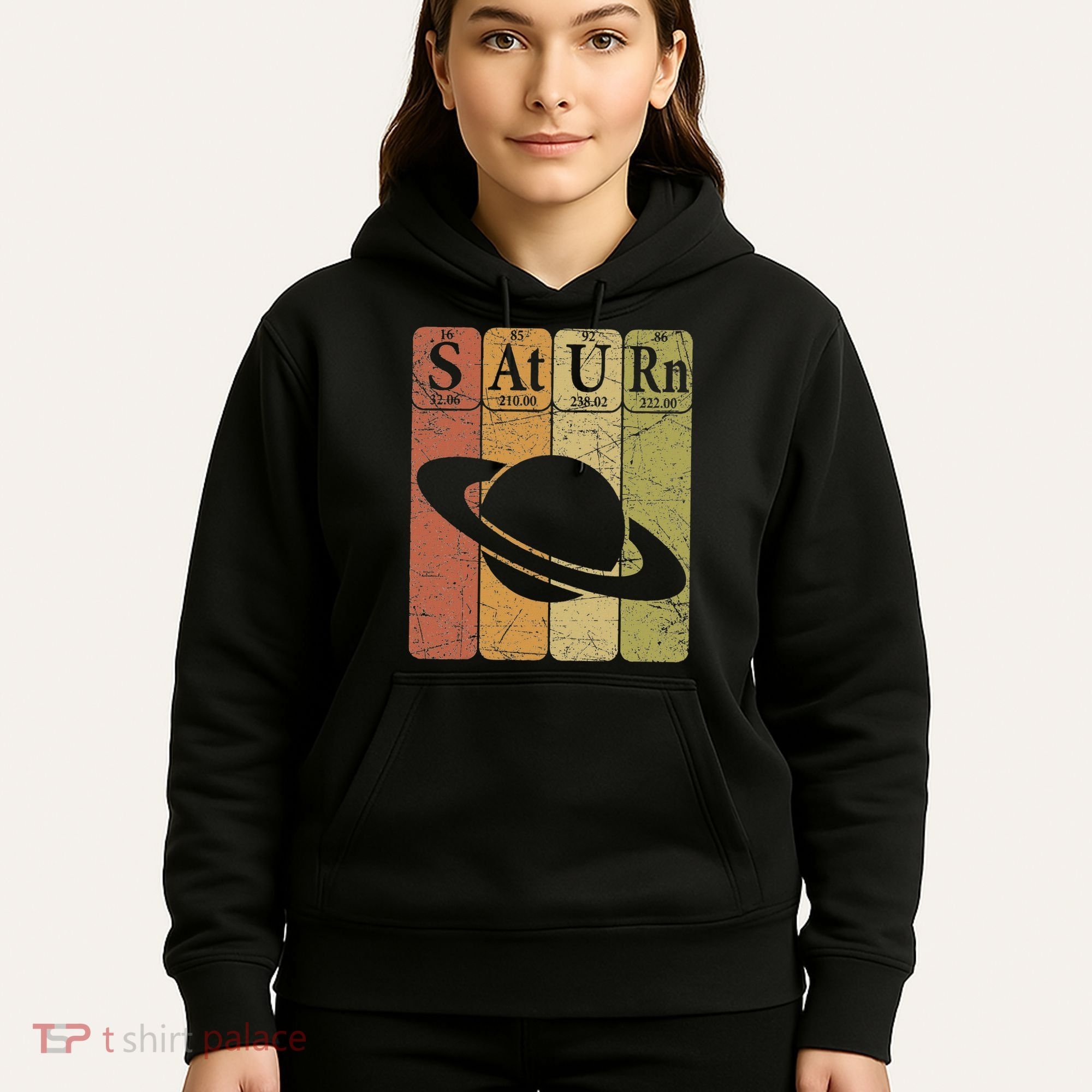 Saturn Periodic Table Elements Saturn Planet Space Nerd Hoodie